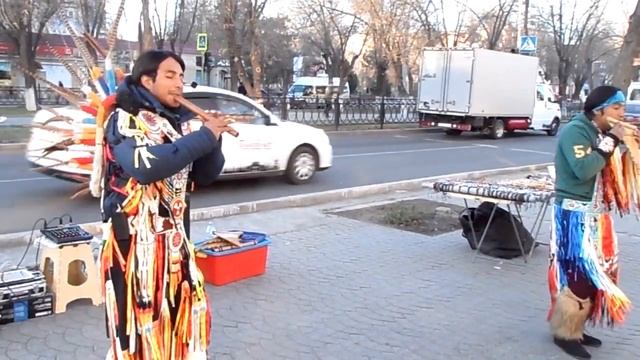 Индейцы из Эквадора в Астрахани- Nuca Juyalagu Sisagu