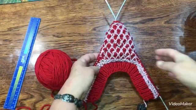 Вяжу следки тапочки двумя спицами. Мое хобби. Как заработать на пенсии. смотреть онлайн