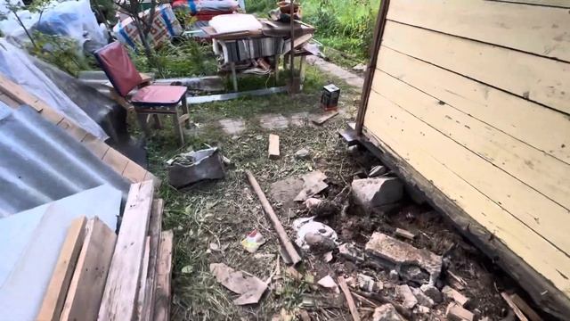 Замена фундамента из блоков на винтовые сваи. Подъем с смотреть онлайн