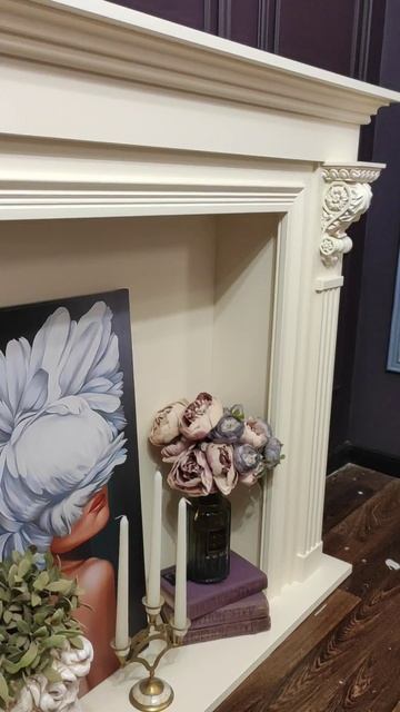 Камин с кронштейнами с подсветкой смотреть онлайн