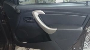 Как снять карту передней двери в Рено Сандеро 2013г