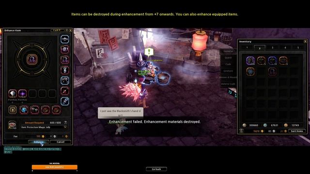 [Dragon Nest Korea] Попытки вточить шмот без состава и ивента