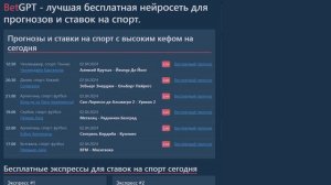 Топ 3 сайта где есть прогнозы на спорт от нейросети | Лу