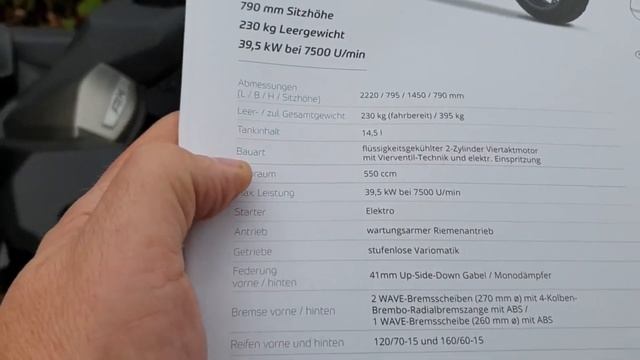 Kymco AK 550 Тест драйв (rus)