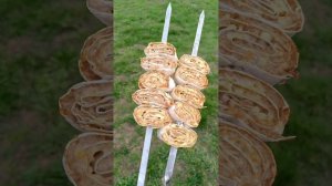 Топ 3 лучших рецептов закусок на мангале | Лаваш с фарш?