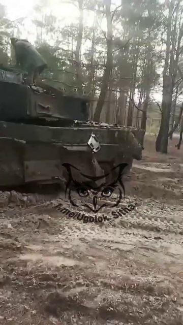 Уничтоженный немецкий "Leopard-2A6". смотреть онлайн