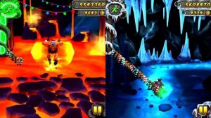 Temple Run 2 Новогоднее Обновление: Новые Персонажи Santa Volcanic VS King Fafnir