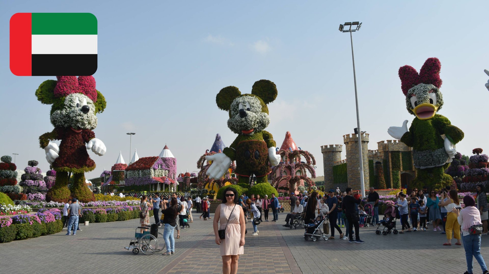 Парк цветов "Dubai Miracle Garden". ОАЭ. Дубай. Январь 2019 смотреть онлайн