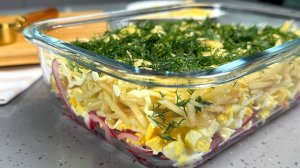 Салат "Чиполлино" , простой и вкусный! Всего 4 простых продукта в составе салата + заправка ! Быстро