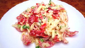 Салат с крабовыми палочками за 5 минут просто и очень вкусно