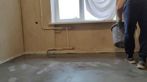 наливной пол, вторая заливка