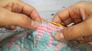 Берет двухцветный крючком💥Crochet beret💥Часть 3 (18 - 25 ряд)