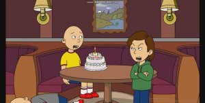Classic Caillou throws a tantrum Because he want to blow the Candles (2023)