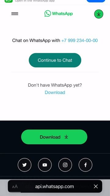Как написать в воцап /whatsapp без добавления номера в кон? смотреть онлайн