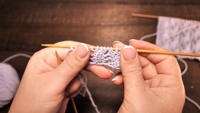 Кружевной узор «Капли» спицами 💦 «Drops» Lace Knitting Pattern