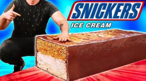 МЫ ПРИГОТОВИЛИ ОГРОМНОЕ МОРОЖЕНОЕ  SNICKERS ВЕСОМ 200 КИЛОГРАММ - ВАНЗАЙ vanzai в 4K