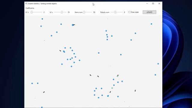 SWARM ROBOTICS / Sorting similar objects смотреть онлайн