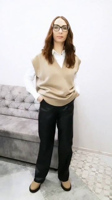 Вязаный ЖИЛЕТ. Идеи для образов #fashion #мода #стиль #базовый_гардероб #разборгардероба #тренды