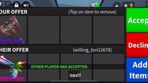 What do people offer for swirly axe??? (Murder Mystery 2)