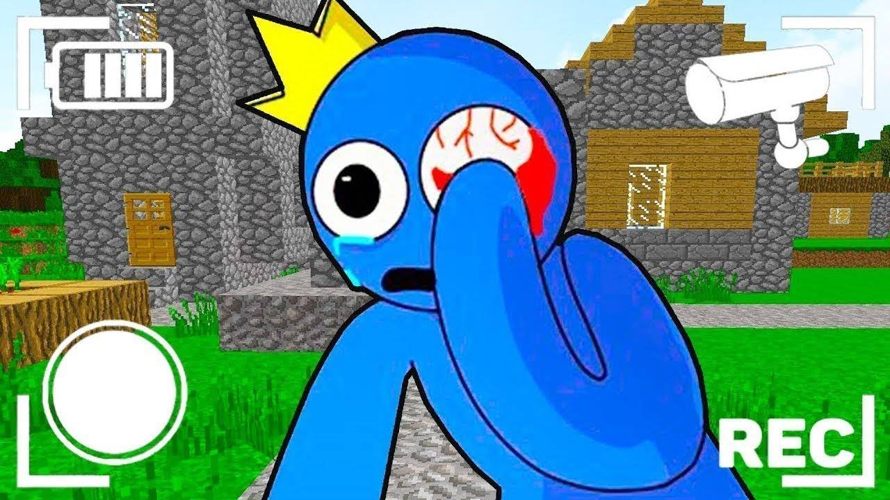 СЛЕЖУ ЧЕРЕЗ КАМЕРУ ЗА СИНИЙ РАДУЖНЫЙ ДРУГ В МАЙНКРАФТ Rainbow Friends MINECRAFT смотреть онлайн