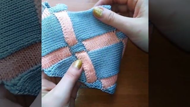 Нерегулярный энтрелак на вязальной машине