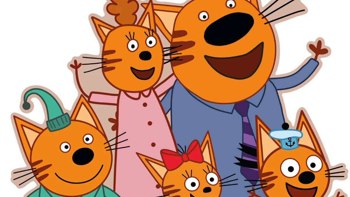 Три кота! десткая игра-книжка! день рождения папы! выбираем подарок для самого главного кота в семье смотреть онлайн