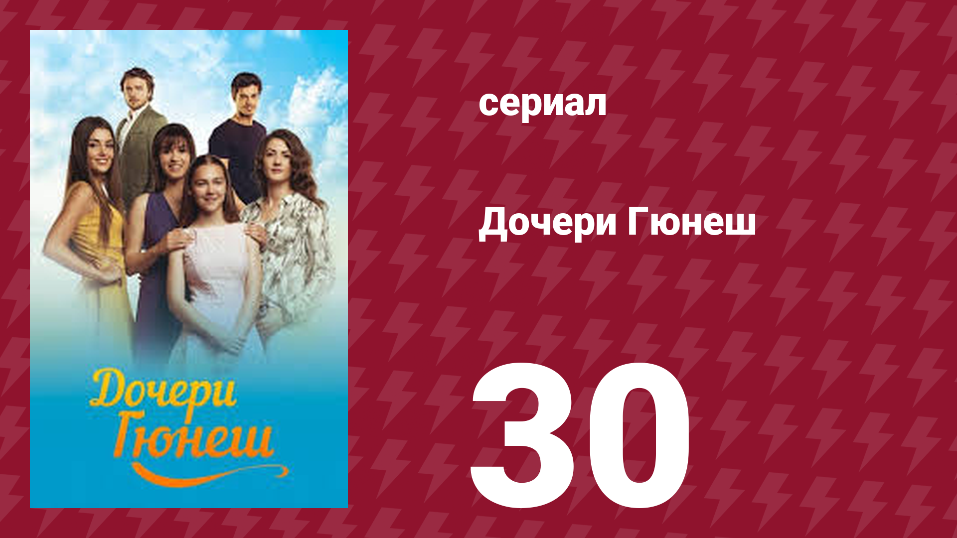 Дочери Гюнеш 30 серия (сериал, 2015)