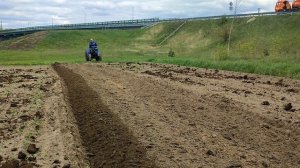 Самодельный минитрактор (Классика).Испытание в работе.