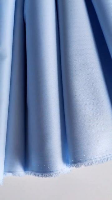 Фактурный голубой хлопок для трендовых рубашек #рукод