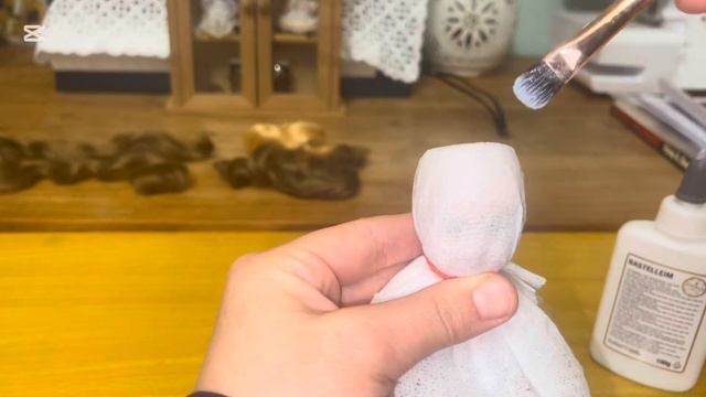 Антикварная кукла миньонетте. Делаю парик и шью наряд смотреть онлайн