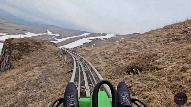 Кусары  Очередной спуск с  Roller Coaster   Shahdag  01.04.2024 лезгины кусары