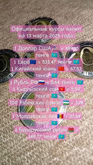 Курсы валют на 13.03.25 г. смотреть онлайн