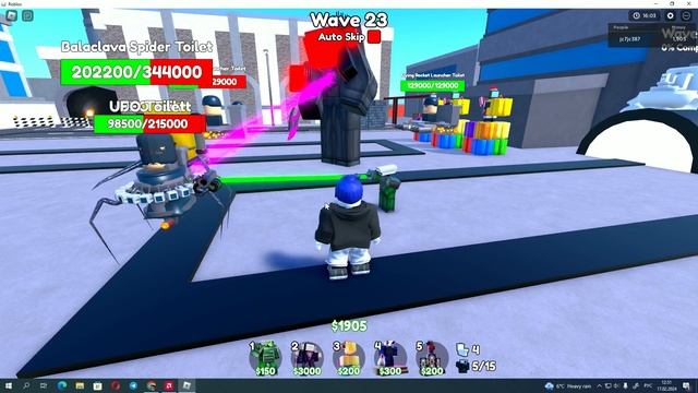 Как в соло пройти Hard режим в Toilet Tower Defense? смотреть онлайн