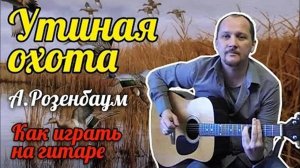 УТИНАЯ ОХОТА (УТКИ) АЛЕКСАНДР РОЗЕНБАУМ - КАК ИГРАТЬ (АККОРДЫ ДЛЯ ГИТАРЫ, БОЙ И ТЕКСТ) КАВЕР