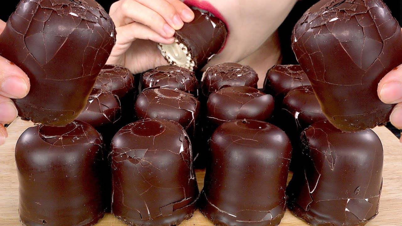 МУКБАНГ: ЗЕФИРКИ В ШОКОЛАДЕ смотреть онлайн