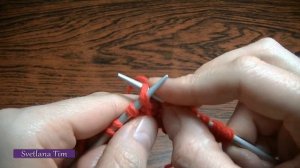 Как вязать Узор РОМБЫ из лицевых и изнаночных петель. Теневые узоры спицами № 178