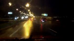 МКАД ночью в дождь