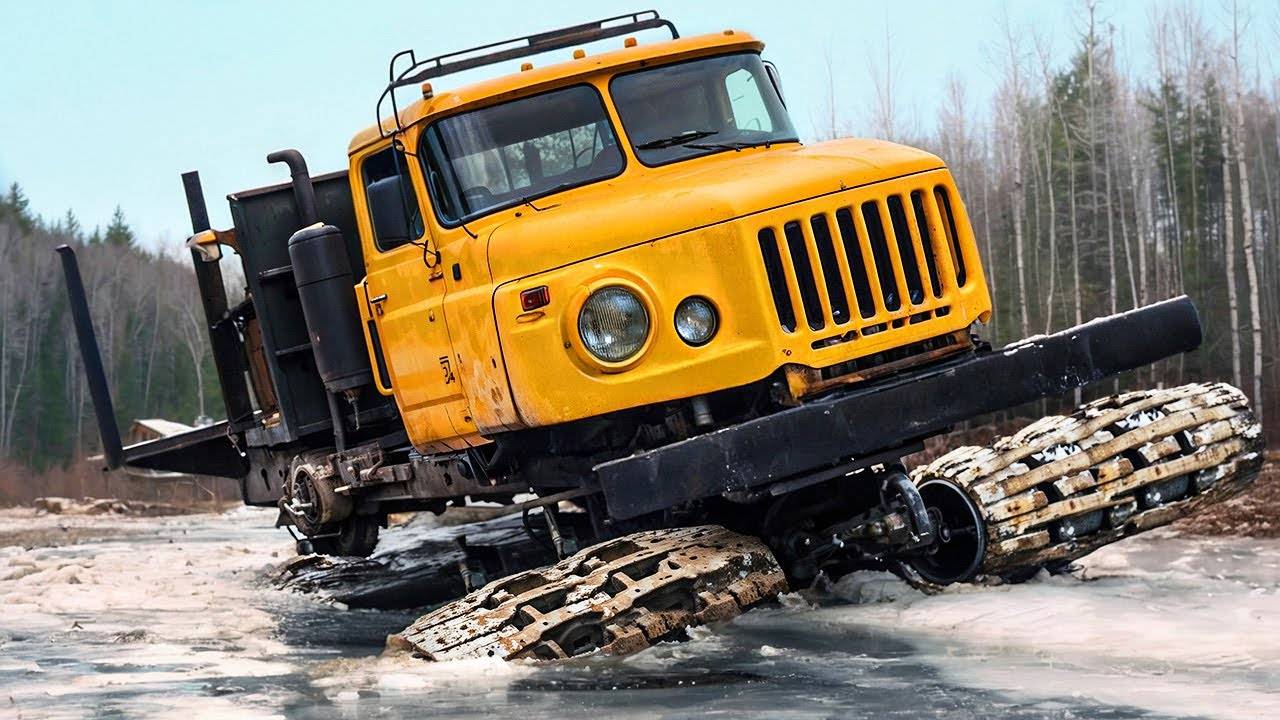 ГРУЗОВИКИ НА БЕЗДОРОЖЬЕ И НЕВЕРОЯТНО КРУТЫЕ ВОДИТЕЛИ смотреть онлайн