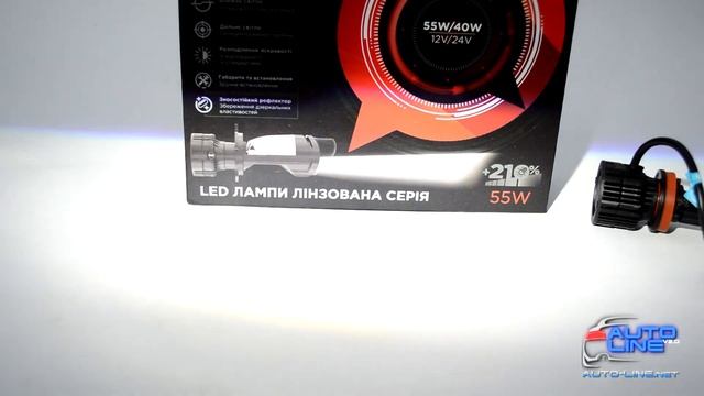 Міні LED-лампи-лінзи H11 55 Вт 9-32В — DriveX LE-07 H11 6000K 55W 9-32V смотреть онлайн