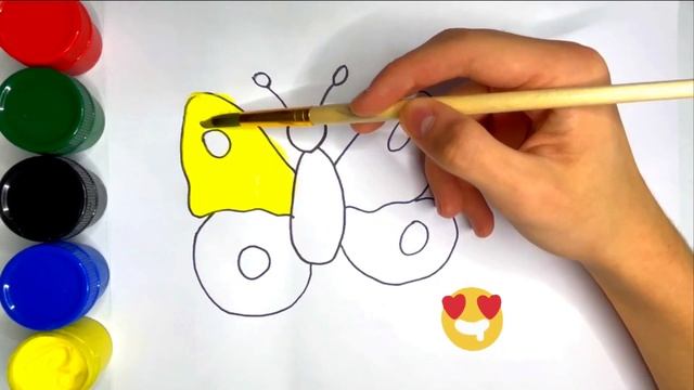 Сурет салу көбелек. How to draw a butterfly. Bolalar uchun kapalak rasm chizish смотреть онлайн