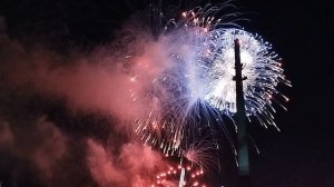 Салют 9 мая 2025г. Парк Победы. Главная аллея парка. Салют в честь 80летия Великой Победы. 22часа