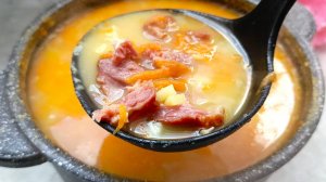 Гороховый суп с копчеными ребрышками - классический рецепт