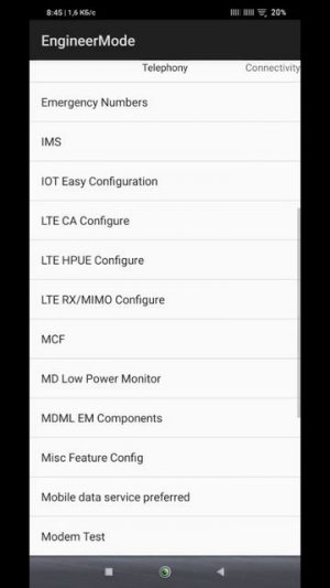 как узнать есть ли band 7 и 20 в телефоне(для xiaomi)