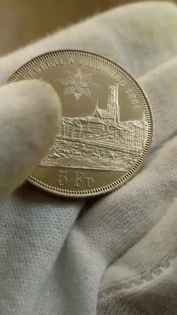 5 франков 1881 Швейцария,стрелковый фестиваль во Фрибур? смотреть онлайн
