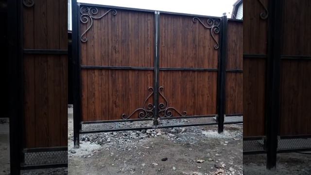 Изготовление и установка забора из металла и проф листа😊👍🔥🔥🔥 смотреть онлайн