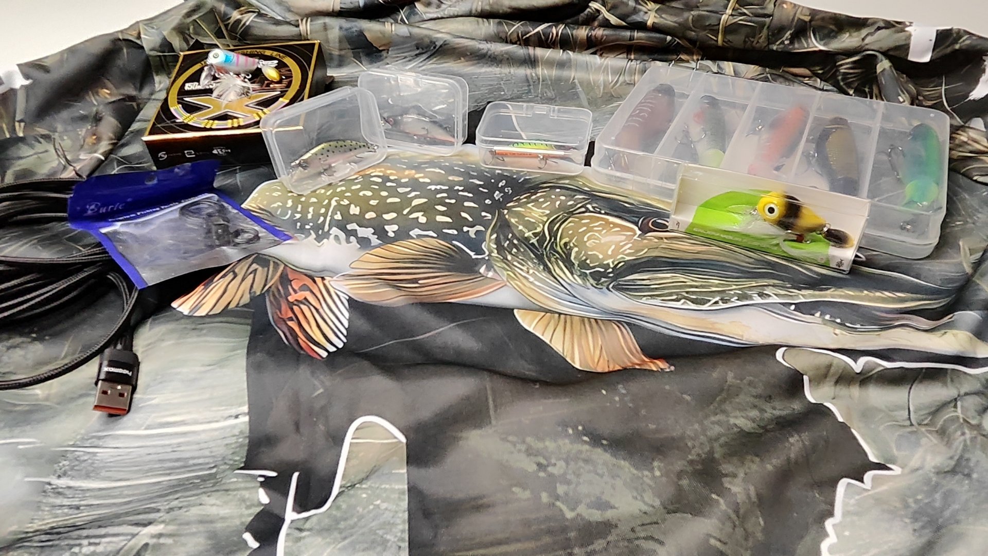 Посыллка из Китая для рыбалки от TEMU! Micro tappy, Whopper Plopper, шнур, снасти! смотреть онлайн