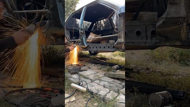 Сварка ваз 2110 пороги #сварка #ваз #automobile смотреть онлайн