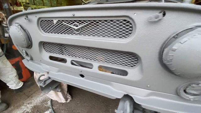 Покраска УАЗ в Раптор ! Серый низ чёрный верх! #shorts #coler #