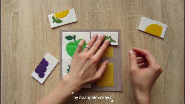 Пазл | Развивающая книжка из фетра смотреть онлайн