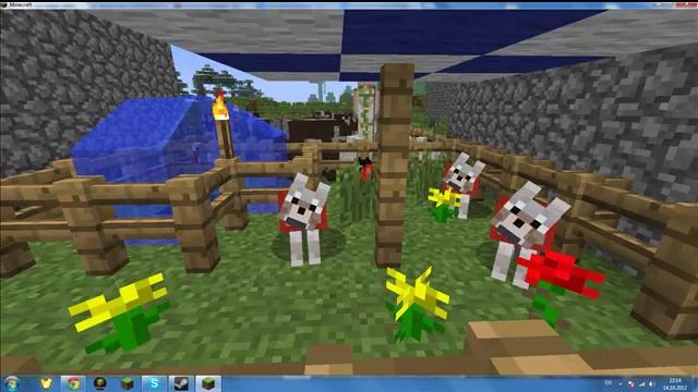 Minecraft - Приколы #1 (волки танцуют) смотреть онлайн